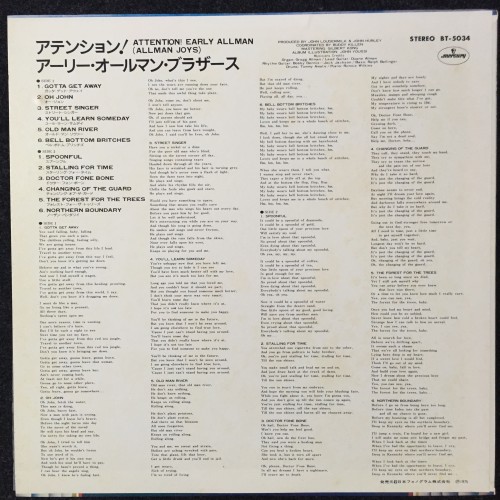 Allman Joys ‎– Early Allman (LP)