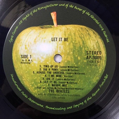The Beatles ‎– Let It Be (LP)