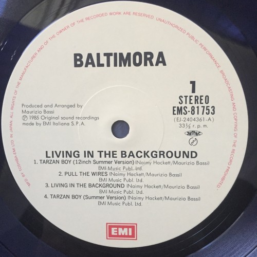 Baltimora ‎– Living In The Background (LP)