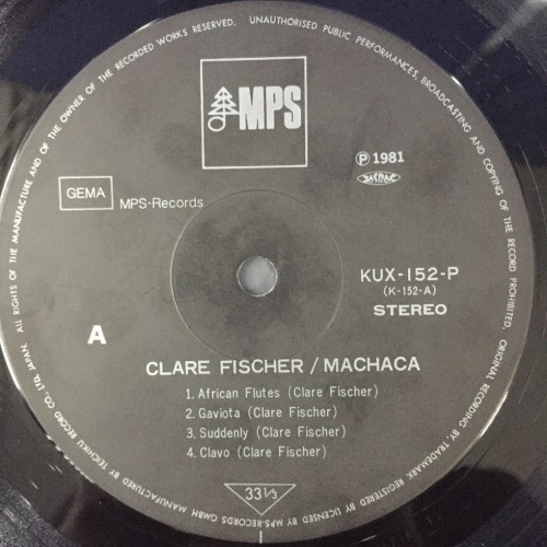 Clare Fischer ‎– Machaca (LP)