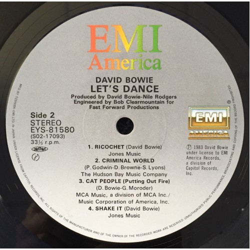 David Bowie ‎– Let's Dance (LP)