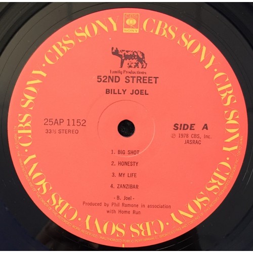 Billy Joel ‎– 52nd Street (LP)